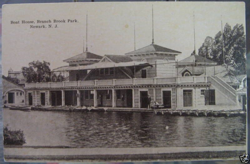 Boat House Branch Brook Park Newark NJ Postcard  