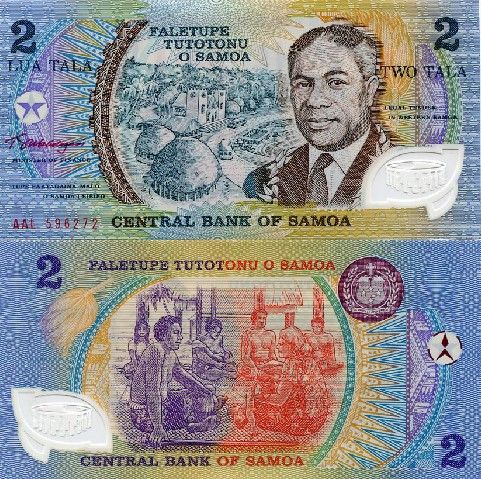 SAMOA 2 Tala 1990 P 31 UNC Polymer  