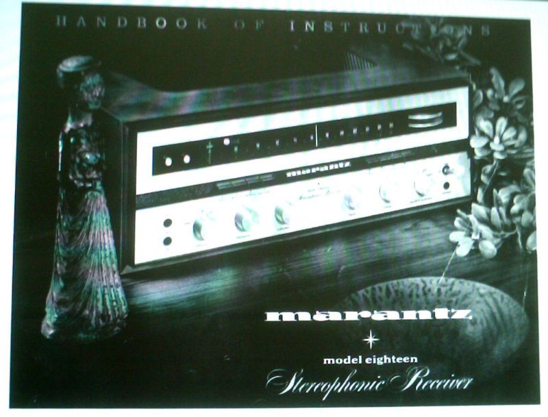 MARANTZ MODEL 18 EIGHTEEN ST RECEIVER HANDBOOK BOUND EN  