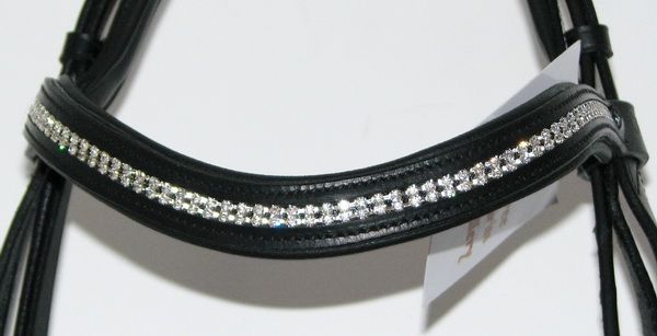 FSS Rhinestone Crystal CURVE SUPER BLING Comfort BRIDLE  