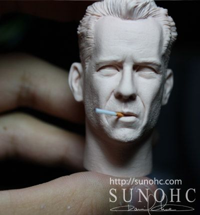 12 CUSTOM Bruce Willis JOHN MCCLANE head sculpt  