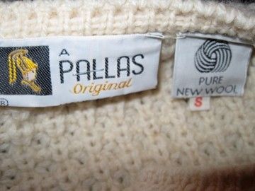   Cardigan Ladies Sweater Pallas Chunky Hand Loomed SZ S or M  