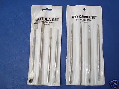 12 pc Stainless Steel WAX CARVERS/Spatulas/DENTAL PICKS  