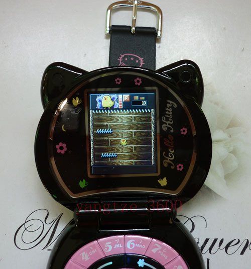   cell phone Unlocked watch style  mp4 fm radio 1GB TF card  