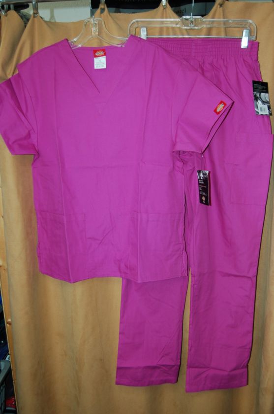 Dickies scrubs Magenta Cargo scrub set Ships Free  