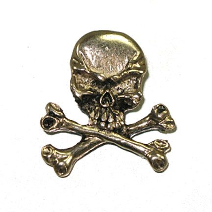 Skull & Crossbones Concho rivetback  