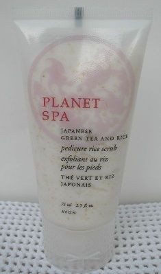 Avon Planet Spa Japanese Green Tea Rice Pedicure Scrub  