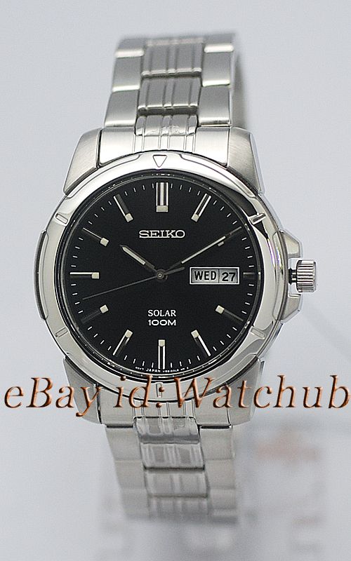 LATEST INNOVATION SEIKO SOLAR POWERED MENS DDATE WATCH  