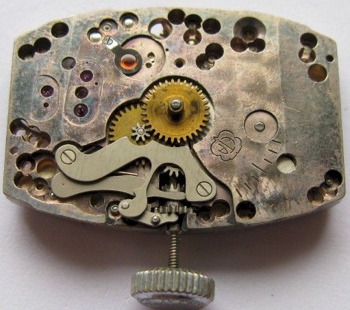 used ETA 735 15j., incomplete watch movement for parts 