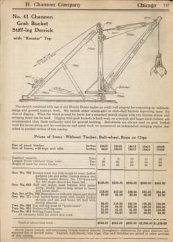 1925 Grab Bucket Derrick~Crane No. 41 antique print ad  