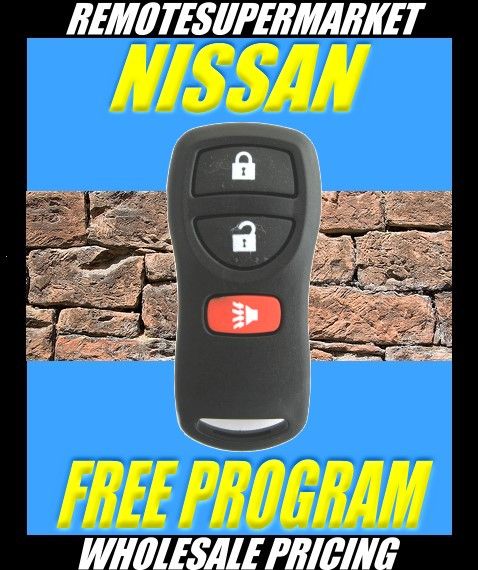 NISSAN KEYLESS ENTRY KEY REMOTE FOB CLICKER + CHIP KEY  