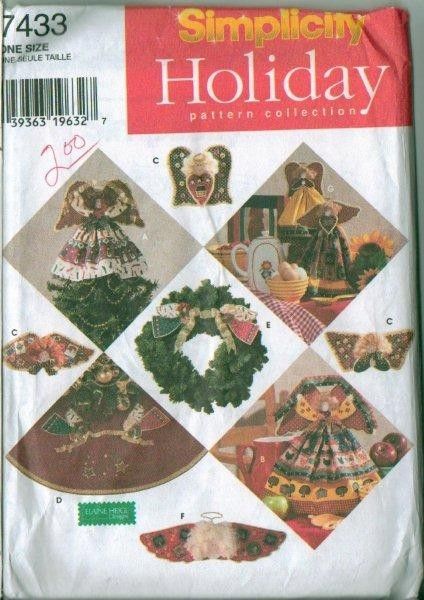 OOP Simplicity Crafts Christmas Holiday Decoration Angels Sewing 