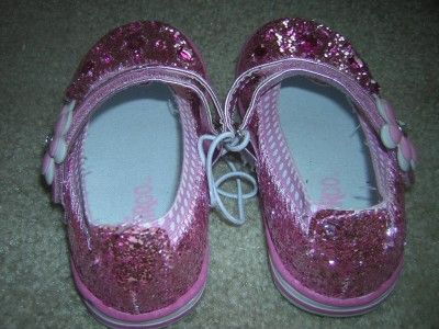 CIRCO Pink Jeweled Girls Mary Jane Party Shoes Size 7C  