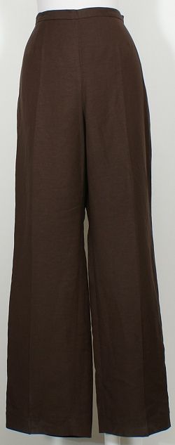 NWT KASPER Chocolate Brown 3 Pc Linen Ryon Pant Suit 16  