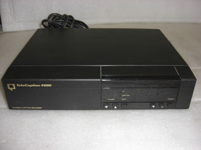 TeleCaption 4000 Closed Caption Decoder  