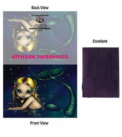 Shimmering Mermaid Jasmine Becket Griffith Art Card  