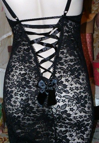 SEDUCTRESS Sheer FLORAL LACED UP NEGLIGEE S  