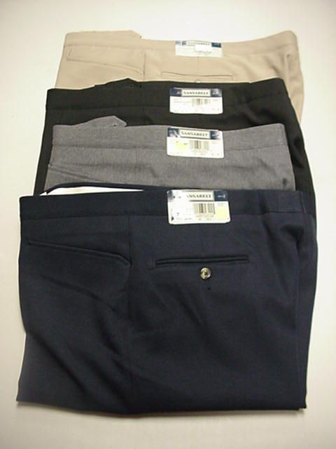 SANSABELT FLAT FRONT QUARTER TOP POCKET W/ ELASTISIZED WAIST BAND 