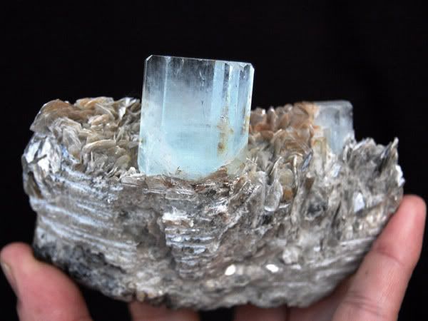 25 Aquamarine w/Muscovite Mica Nagar, Pakistan AQ26  