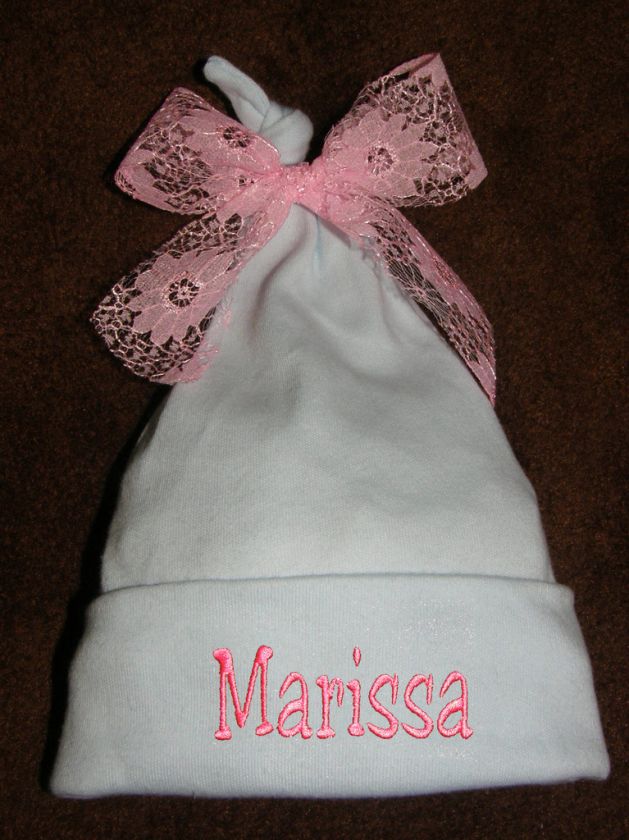 Personalized Infant Toddler Knotted Baby Hat Beanie  