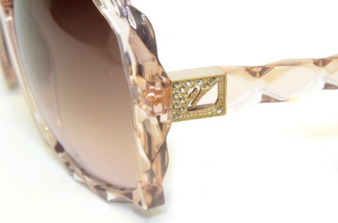 SWAROVSKI SW 0002 72F SUNGLASSES SAND CRYSTAL BROWN GRADIENT AUTHENTIC 