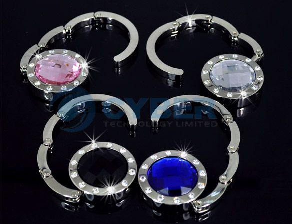 pcs Crystal Folding Hand Bag Purse Hook Hanger Holder  