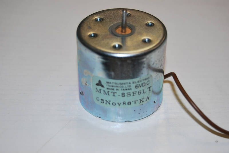 MATSUSHITA ELECTRIC MOTOR BRAND NEW 6V DC MMT 8SF2LT  