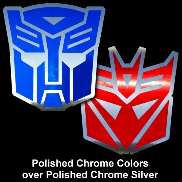 TRANSFORMERS DECEPTICON 4 inch Red Decals Stickers  