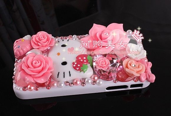   Hello Kitty Flatback Scrapbooking / DIY Phone Case Deco Den Kit  