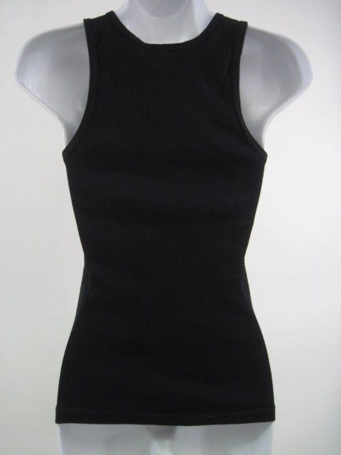 JAMIE KREITMAN Black Ribbed Heart Tank Top Shirt Sz M  