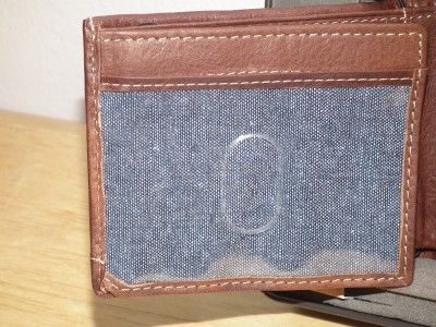 FOSSIL MENS BOWMAN TRAVELER LEATHER WALLET   NEW  
