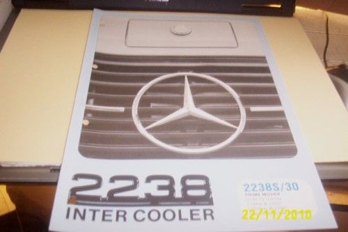 MERCEDES BENZ 2238 Truck Orig Sales Brochure 1983  