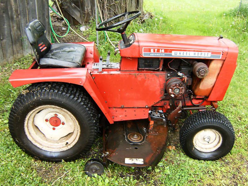 Vintage WHEEL HORSE GT 14 hydrostatic 14 hp.& 48 deck  