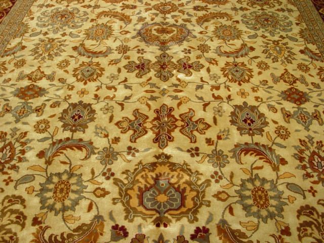 GLAMOROUS LOUIS XV DECOR RED/GOLD 12X18 JAIPUR RUG  