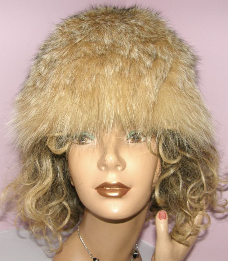 WARM ELEGANT CANADIAN LYNX FUR HAT 23  