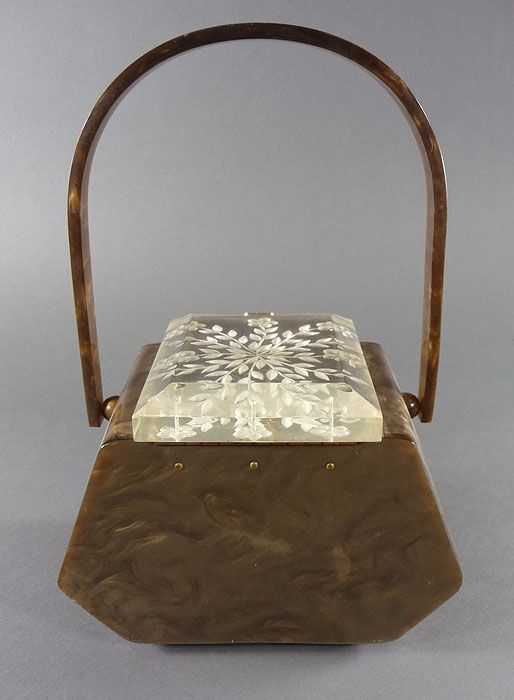 Vintage Lucite LLEWELLYN Inc NYC Purse Handbag  