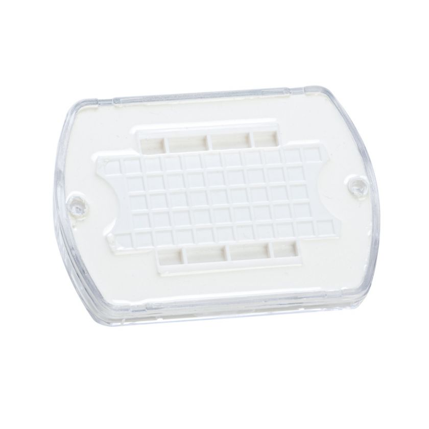 White Polycarbonate Solar Road Stud Path Deck Dock LED Light  