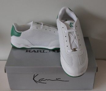 Karl Kani Tennis Sneaker Shoe White Green sz 11 NIB  