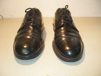 MENS BLACK COLE HAAN CITY CAP TOE OXFORDS SIZE 8 EE  