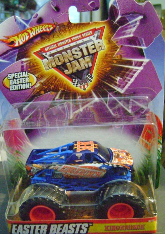 HOT WHEELS MONSTER JAM 1/64 KING KRUNCH EASTER EXCLUS  