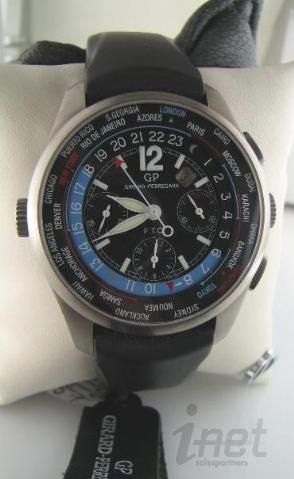 Girard Perregaux WWtc FTC Financial Worldtimer Chrono Titanium 49805 