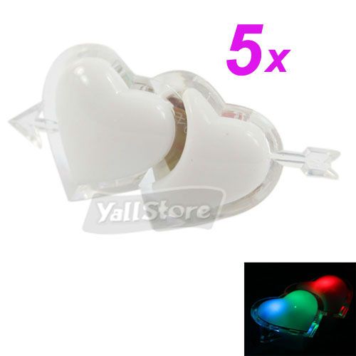 Romantic Heart Shape LED Small Night Lamp Cupid Light  