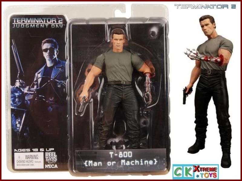 NECA Terminator 2 T 800 Man or Machine Action Figure T2  