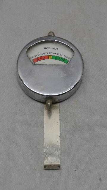 Vintage Battery Tester Hot Shot Cattle Prod Battery Tester  