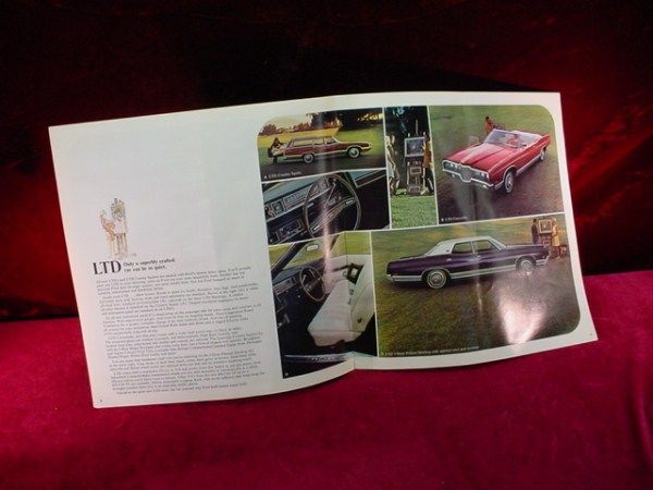 Vintage 1971 FORD AUTOMOBILE BROCHURE Cars BROUGHAM Ltd GALAXIE Custom 