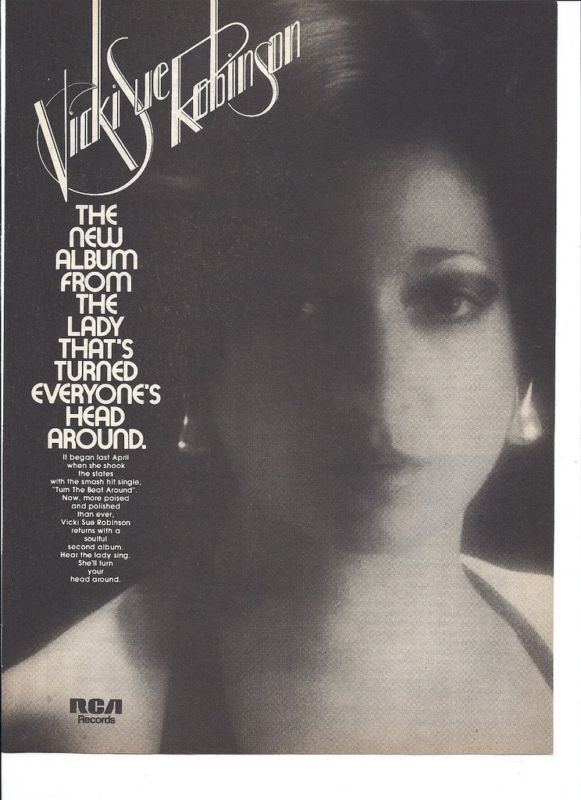 1976 Vicki Sue Anderson Album Ad Turn the Beat Around  