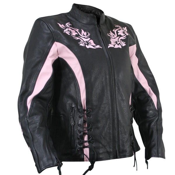 Xelement XS2005 Embroidered Ladies Motorcycle Jacket S  