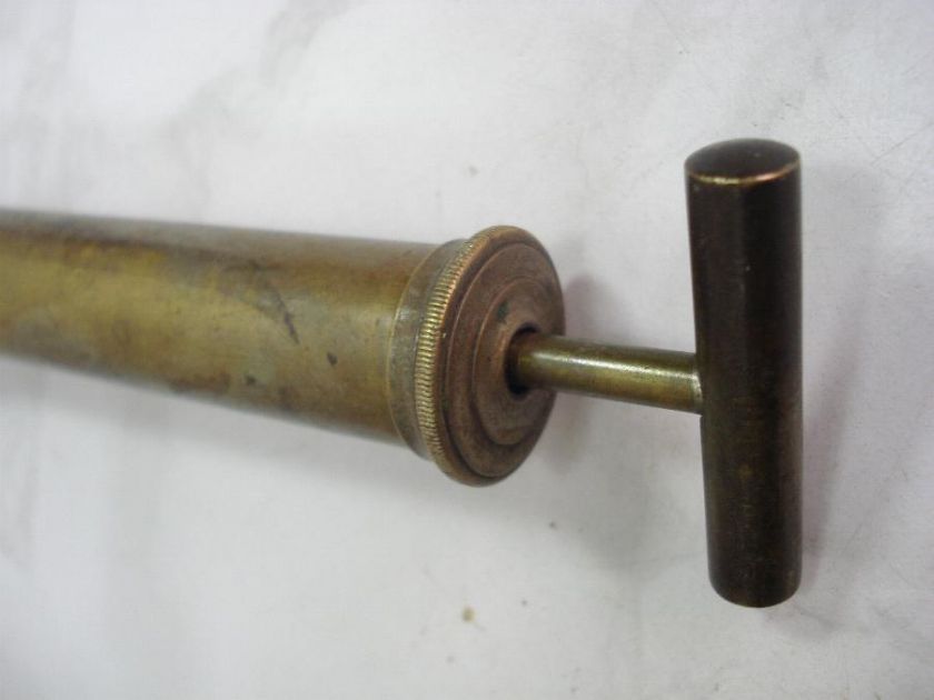 19C. ANTIQUE MEDICAL BRONZE SYRINGE PUMP RARE  