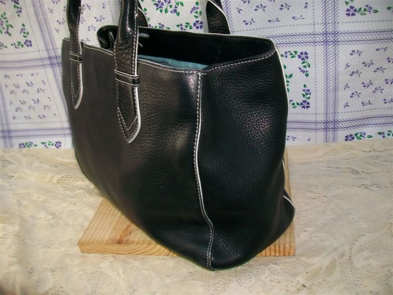 Cole Haan Pebble Leather Organizer Tote Satchel Hand bag Purse   