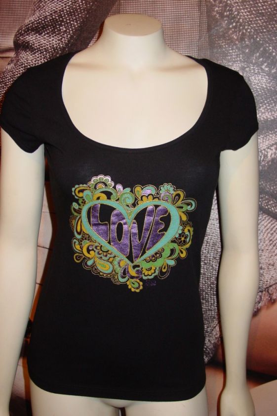 xs*s*m*l* BEAUTIFUL BEBE LOGO tee shirt top *black* tons to choose 